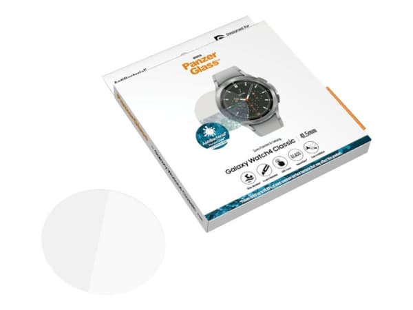 PanzerGlass - Skärmskydd för smart klocka - glas - CrystalClear - för Samsung Galaxy Watch4 Classic (42 mm)
