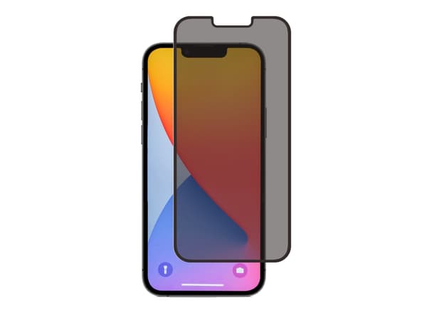 Screenor Privacy 360 - Skärmskydd för mobiltelefon - glas - ramfärg svart - för Apple iPhone 13 mini