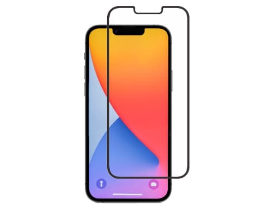 Screenor Privacy 360 - Skärmskydd för mobiltelefon - glas - ramfärg svart - för Apple iPhone 13 mini