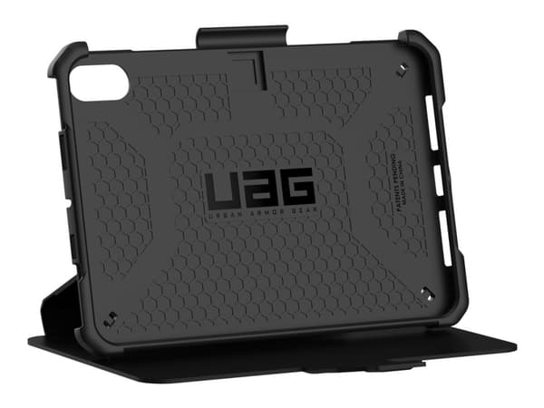 UAG Rugged Case for iPad Mini (6th Gen, 2021) [8.3-inch] - Metropolis SE Black - Vikbart fodral för surfplatta - svart - 8.3" - för Apple iPad mini (