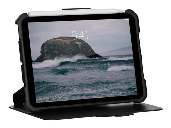 UAG Rugged Case for iPad Mini (6th Gen, 2021) [8.3-inch] - Metropolis SE Black - Vikbart fodral för surfplatta - svart - 8.3" - för Apple iPad mini (