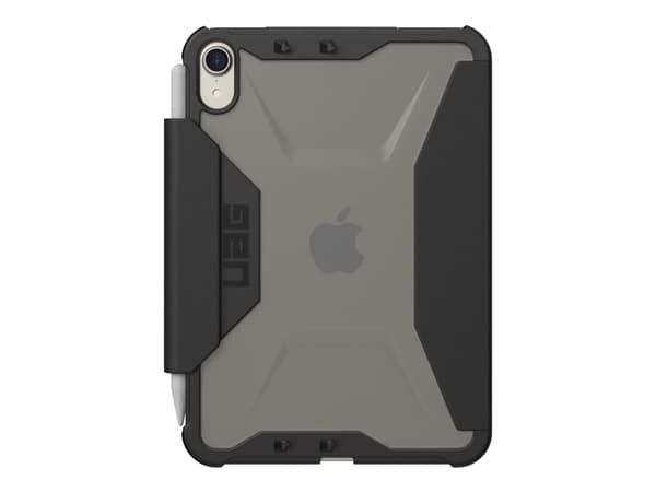 UAG Rugged Case for iPad Mini (6th Gen, 2021) [8.3-inch] - Plyo Black/Ice - Vikbart fodral för surfplatta - svart, is - 8.3" - för Apple iPad mini (6