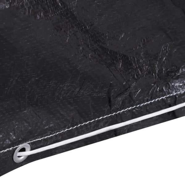 vidaXL Puutarhakalusteiden suojat 2kpl L-muoto 12rengasta 250x250x90cm