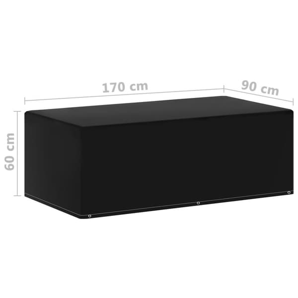 vidaXL Puutarhakalustesuojat 2 kpl 6 silmukkaa grilleille 170x90x60 cm