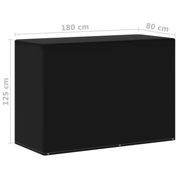 vidaXL overtræk til gasgrill 2 stk. 6 snørehuller 180x80x125 cm