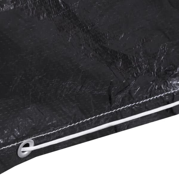 vidaXL Överdrag för trädgårdsmöbler 2 st 12 öljetter 250x250x70 cm