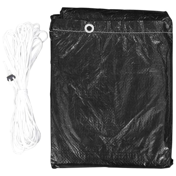vidaXL Överdrag för trädgårdsmöbler 2 st 10 öljetter 205x90 cm