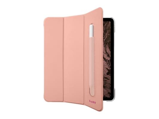 LAUT Huex Folio - beskyttende etui med holder for Apple Pencil for iPad Pro 12,9" 4/5/6G (rosa)