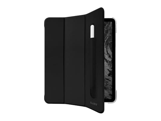 LAUT Huex Folio - beskyttelsesveske med holder for Apple Pencil for iPad Pro 11" 1/2/3/4G, iPad Air 10.9" 4/5G (svart)