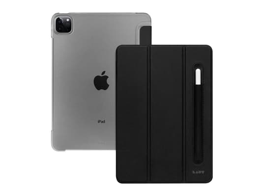 LAUT Huex Folio - beskyttelsesveske med holder for Apple Pencil for iPad Pro 11" 1/2/3/4G, iPad Air 10.9" 4/5G (svart)