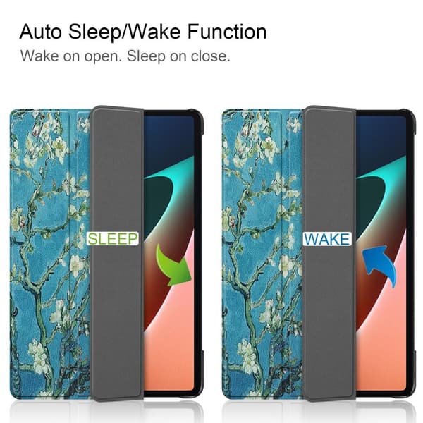 Slim Fit Cover Till Xiaomi Pad 5 - Sleep/Wake Up - Plum Blossom