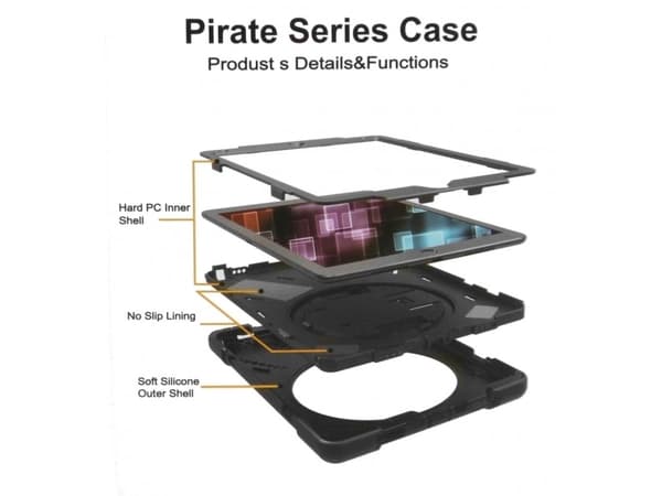 Insmat Rugged Armor - Skyddsfodral för surfplatta - robust - polykarbonat, gummi - för Apple iPad mini (6:e generation)