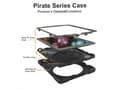 Miniatyrbild 5 av 5: Insmat Rugged Armor - Skyddsfodral för surfplatta - robust - polykarbonat, gummi - för Apple iPad mini (6:e generation)