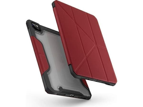 PanzerGlass nettbrettetui UNIQ Trexa etui Apple iPad Pro 11 2020/2021 (2. og 3. generasjon) Antimikrobiell rød/rød