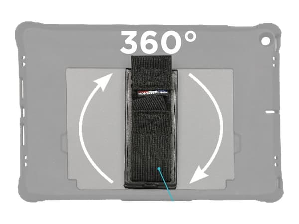 Mobilis PROTECH - Starter Pack - baksidedeksel for nettbrett - svart - 10.5" - for Microsoft Surface Go, Go 2