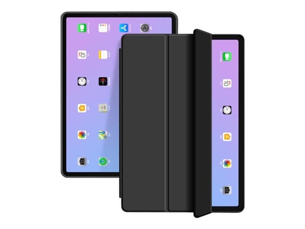 eSTUFF - Lommebok for nettbrett - termoplast-polyuretan (TPU) - svart - 10.9" - for Apple 11-inch iPad Pro (3. generasjon)