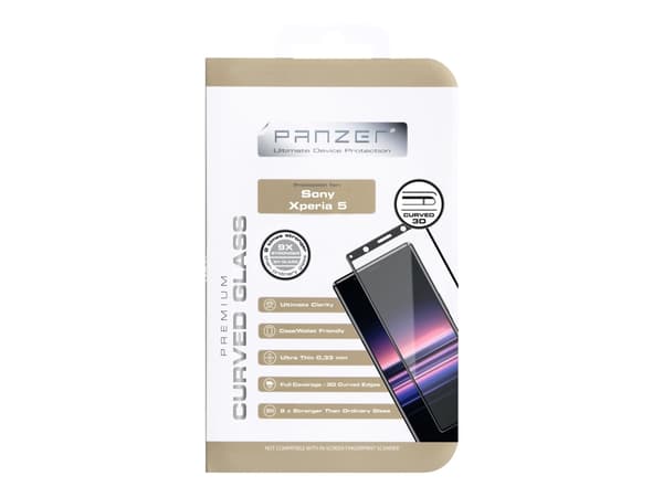 Sony Xperia 5, Curved Glass, black