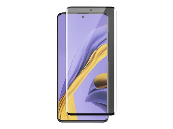 Panzer Premium Curved - Skjermbeskyttelse for mobiltelefon - glass - rammefarge svart - for Samsung Galaxy A51