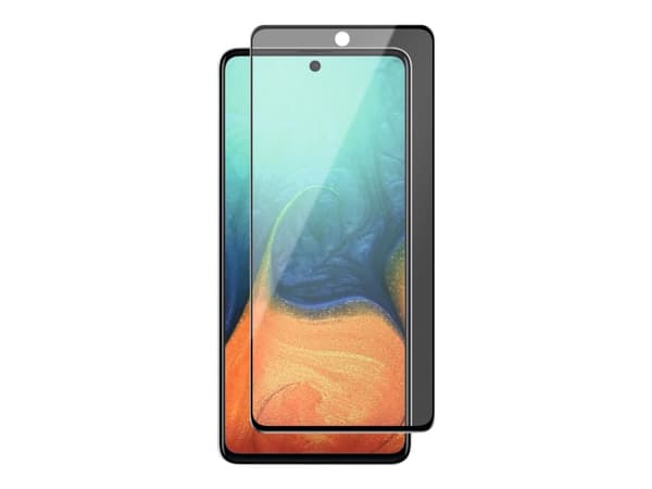 Panzer Premium Curved - Skjermbeskyttelse for mobiltelefon - glass - rammefarge svart - for Samsung Galaxy A71
