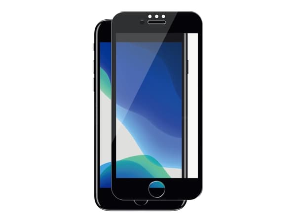 iPhone 6S/7/8/SE 2022 Full-Fit SilicateGlass, black