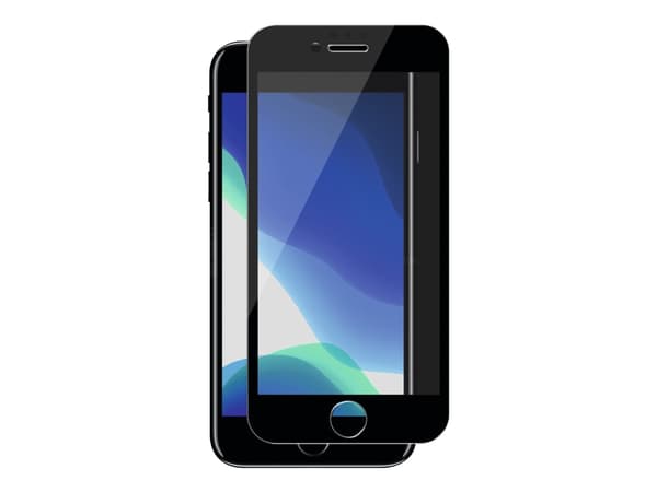 iPhone 6S/7/8/SE 2022 Full-Fit SilicateGlass, black