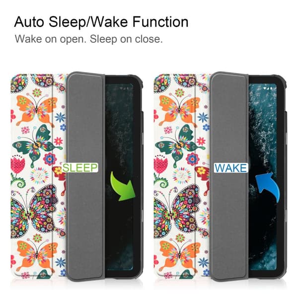 Slim Fit Cover Fodral Till Nokia T20 - Butterflies
