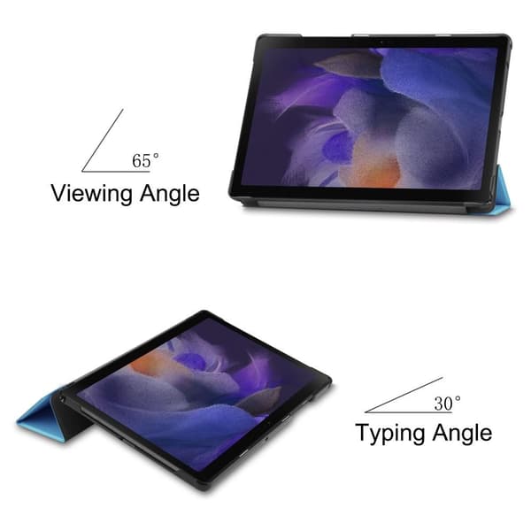 Trifoldet stativetui til Samsung Galaxy Tab A8 10.5" (2021) - Lyseblå