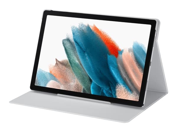 Samsung EF-BX200 - Flipomslag til tablet - sølv - Galaxy Tab A8 -puhelimelle