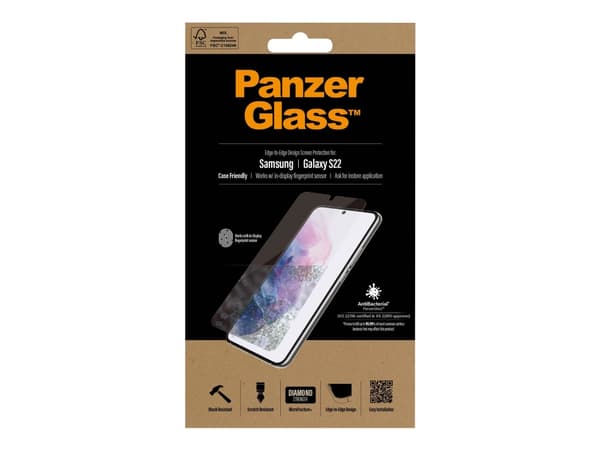 PanzerGlass™ | Skjermbeskytter - Ultra-Wide Fit |Samsung® Galaxy S22