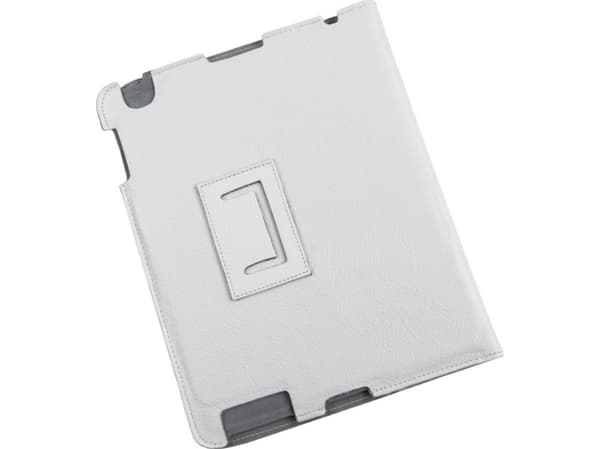 Quer nettbrettetui, etui dedikert til Apple Ipad 3, skinn, hvit