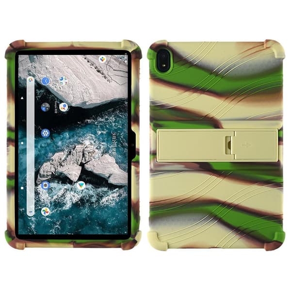 Nokia T20 Blødt Silikone Beskyttende Tabletcover - Camouflage