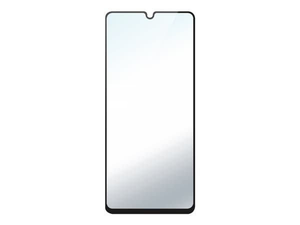 DELTACO - Skjermbeskyttelse for mobiltelefon - 2.5D - glass - rammefarge svart - for Samsung Galaxy A42 5G
