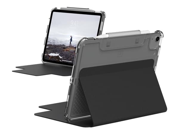 [U] Protective Case for Apple iPad Air 10.9-inch (2022) - Lucent Black - Vikbart fodral för surfplatta - polykarbonat - svart - 10.9" - för Apple 10.