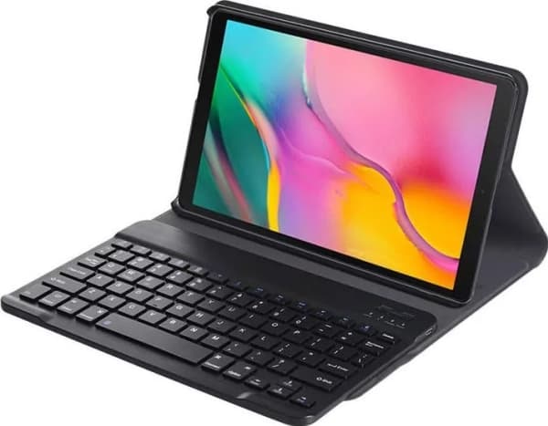 Strado nettbrettetui Etui fargetastatur til Samsung Galaxy Tab A8 10.5 (sort) universal