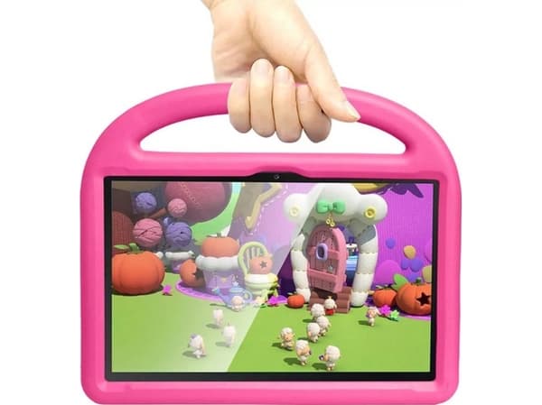 Strado nettbrettetui FunColor dekselet til Samsung Galaxy Tab A8 10.5 2021 X200 (blå) Universal