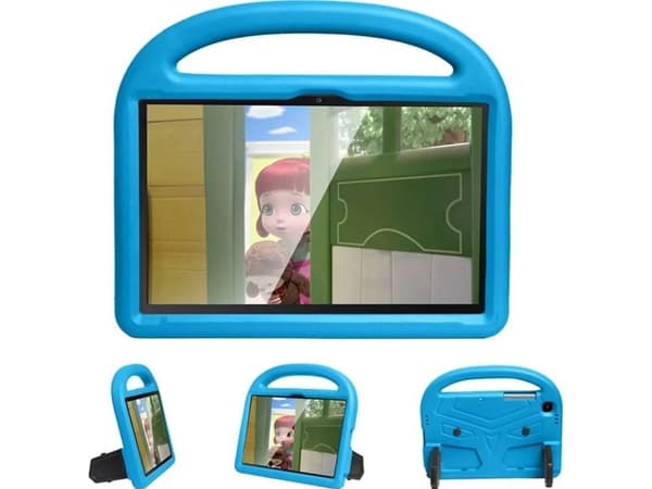 Strado nettbrettetui FunColor dekselet til Samsung Galaxy Tab A8 10.5 2021 X200 (blå) Universal