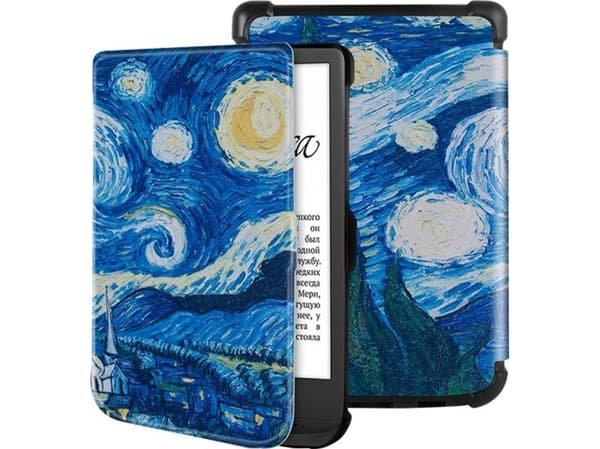 Strado nettbrettetui Grafisk etui for Pocketbook Lux 4/5 627/628 (Starry) Universal