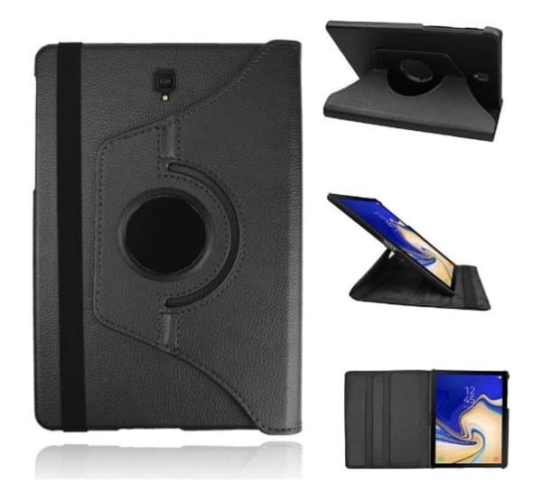 Cover med flip og rotation til Samsung Galaxy S5e 10,5" - Sort