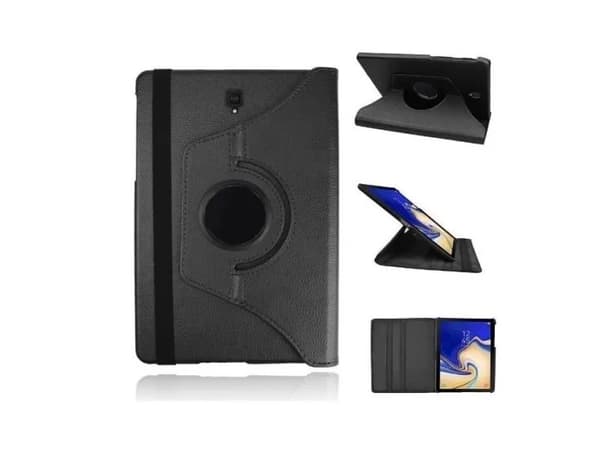 Cover med flip og rotation til Samsung Galaxy S4 10,5" - Sort