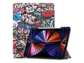 Miniatyrbilde 1 av 3: CoreParts - Lommebok for nettbrett - tri-fold caster, built-in S Pen holder, auto-wake function - termoplast-polyuretan (TPU) - graffiti - 12.9" - fo