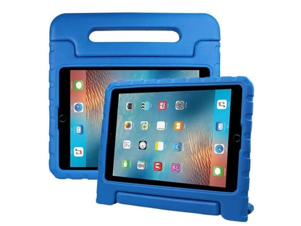 eSTUFF - Baksidedeksel for nettbrett - silikon, polykarbonat, etylenvinylacetat (EVA) - blå - 10.2" - for Apple 10.2-inch iPad (7. generasjon, 8. gen