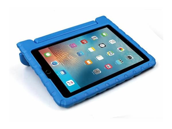 eSTUFF - Baksidedeksel for nettbrett - silikon, polykarbonat, etylenvinylacetat (EVA) - blå - 10.2" - for Apple 10.2-inch iPad (7. generasjon, 8. gen