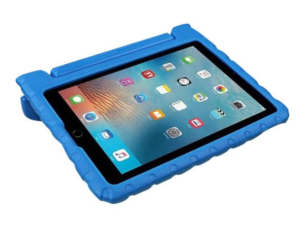 eSTUFF - Baksidedeksel for nettbrett - silikon, polykarbonat, etylenvinylacetat (EVA) - blå - 10.2" - for Apple 10.2-inch iPad (7. generasjon, 8. gen