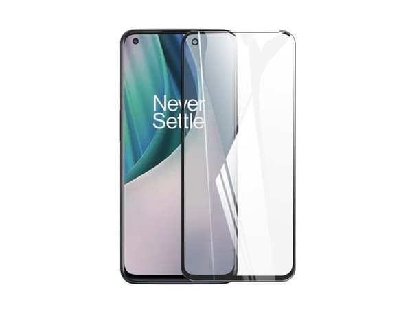 Screenor Premium - Skjermbeskyttelse for mobiltelefon - glass - klebemiddel - rammefarge svart - for OnePlus Nord CE 2 Lite