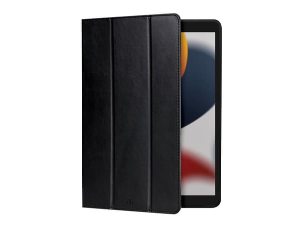dbramante1928 Risskov - Vikbart fodral för surfplatta - narvat läder - svart - 10.2" - för Apple 10.2-inch iPad (7:e generation, 8:e generation, 9:e