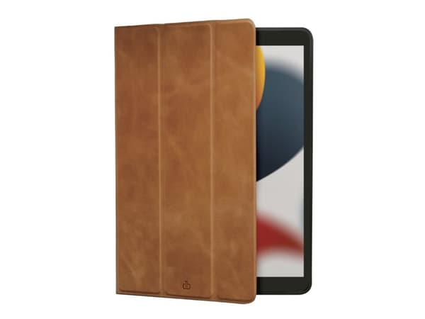 dbramante1928 Risskov - Flip cover tabletille - kolminkertainen - täysjyvä nahka - tan - 10.2" - Apple 10.2-tuumaiseen iPad Wi-Fi, Wi-Fi + Cellular -