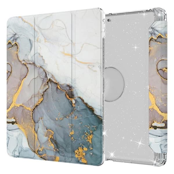 iPad 10.2 2021/2020/2019 Fodral -  Marmormönster-grå
