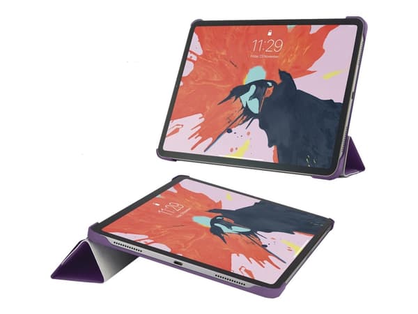 Pipetto Origami - Lommebok for nettbrett - polyuretan, polykarbonat - purpur - 11" - for Apple 11-inch iPad Pro (1. generasjon)