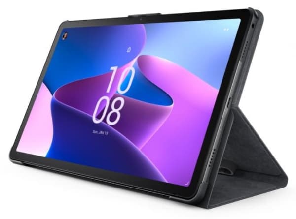 Lenovo - Flipomslag til tablet - polyuretaani - grå - for Tab M10 Plus (3rd Gen) ZAAJ, ZAAK