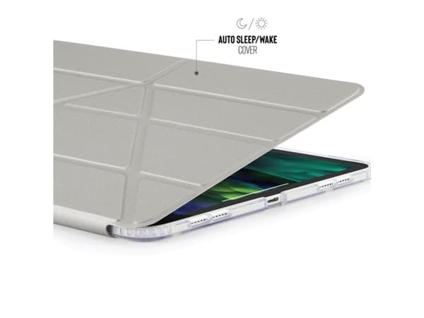 Pipetto iPad Air 10.9" Metallic Origami Case - Sidabrinis